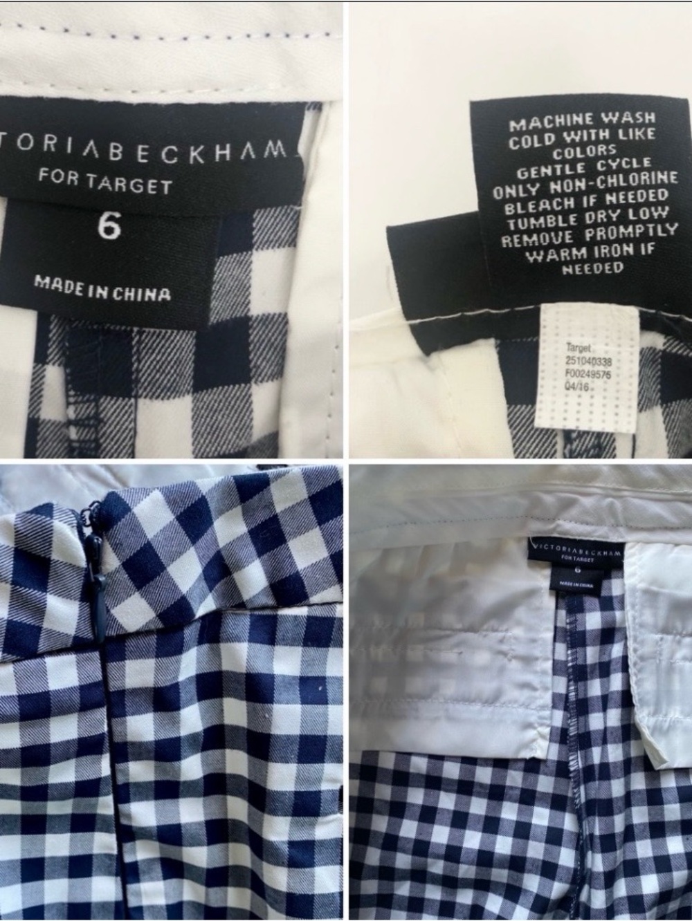 Victoria Beckham Gingham Capris - Picture 8 of 8